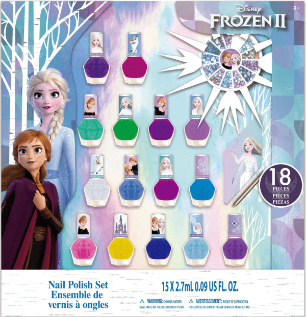 Kraina lodu Frozen mega zestaw lakierów i ozdób do paznokci