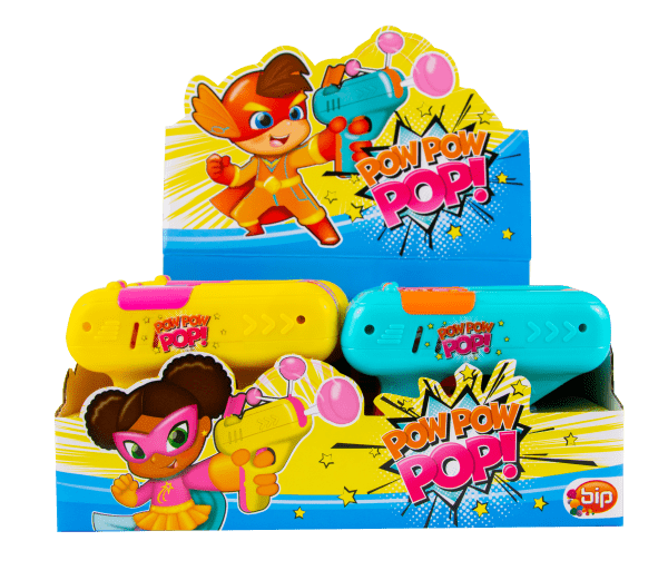 Pow Pow Pop Lizak-Zabawka Pistolet Lizak O Smaku Truskawkowym