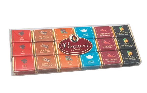 Vannucci Gourmet Neapolitans Zestaw Wybornych Włoskich Czekoladek Typu Neapolitanka 180g