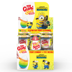 ZURU Gumi Yum Minionki Tęczowe Jajko z Niespodzianką z Owocowymi Żelkami 26g