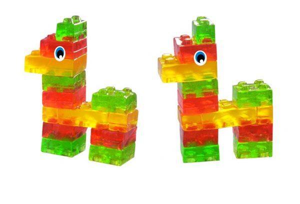 Amos Żelki Klocki 4D Do Budowania Gummy Blocks 100g