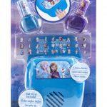 Kraina lodu Frozen zestaw lakierów i naklejek na paznokcie z suszarką do paznokci