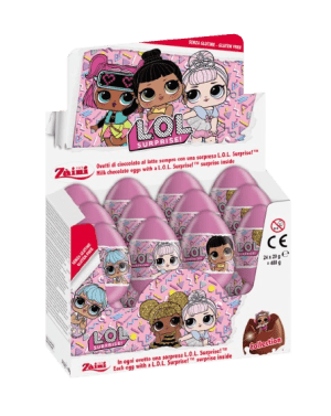 Czekoladowe jajko niespodzianka 20g LOL! Surprise Mini Madz Karton 24 sztuki