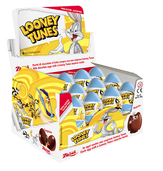Czekoladowe jajko niespodzianka 20g Looney Tunes karton 24 sztuki