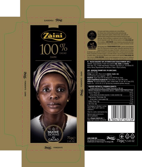 Czekolada gorzka 100% Women of Cocoa 75g karton 12 sztuk