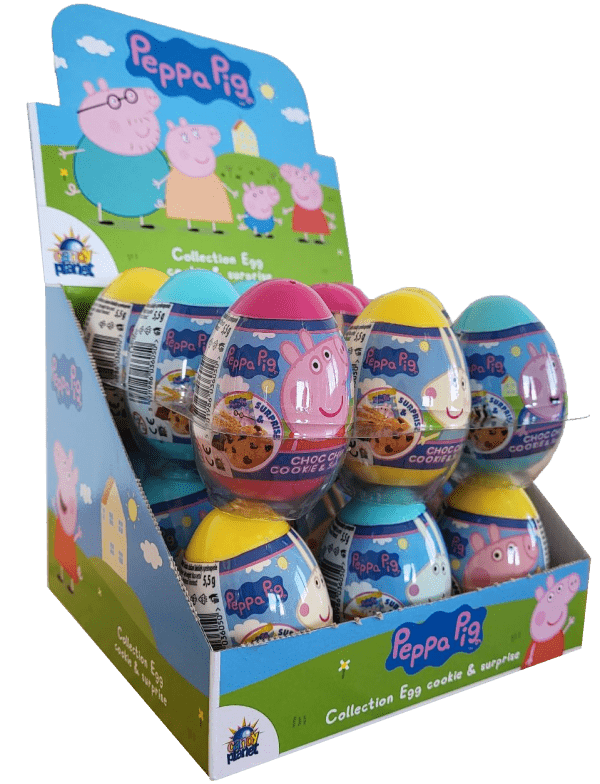 Jajko z niespodzianką i ciastkiem 5,5g Świnka Peppa