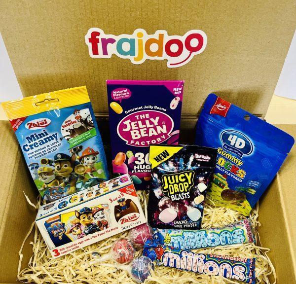 Duży zestaw prezentowy mix słodyczy zagranicznych dla dzieci 735g