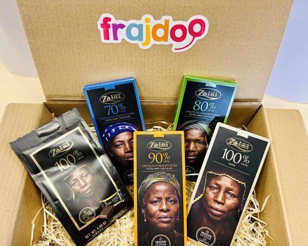 Zestaw prezentowy włoskie czekolady gorzkie Zaini Women of cocoa 415g