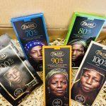 Zestaw prezentowy włoskie czekolady gorzkie Zaini Women of cocoa 415g