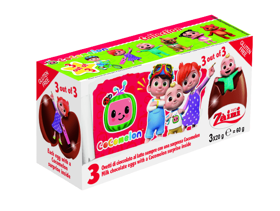 Czekoladowe jajko niespodzianka 3pak 60g CoComelon