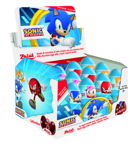 Czekoladowe jajko niespodzianka 20g Sonic karton 24 sztuki