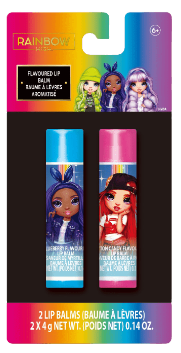 Rainbow High Smakowe Balsamy Do Ust 2-Pak Zestaw