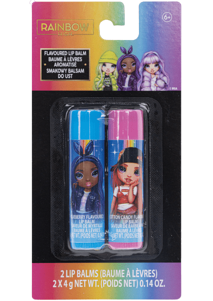 Rainbow High Smakowe Balsamy Do Ust 2-Pak Zestaw