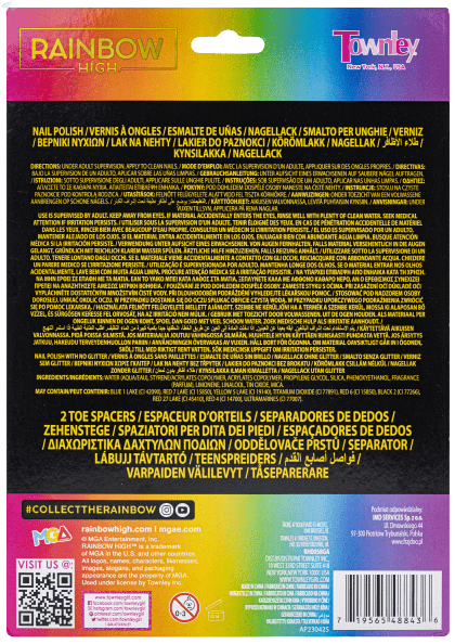 Rainbow High Duży Zestaw 12 Lakierów Do Paznokci