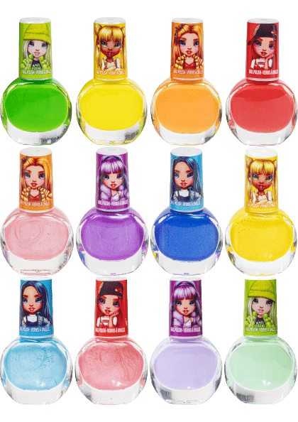 Rainbow High Duży Zestaw 12 Lakierów Do Paznokci