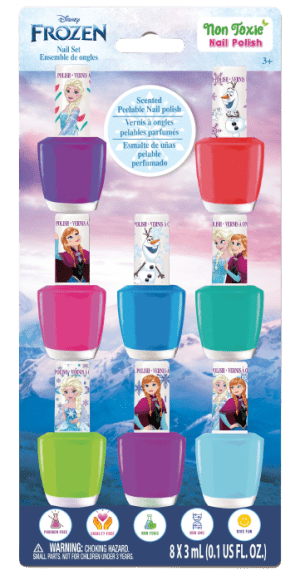 Kraina Lodu Frozen duży zestaw 8 lakierów do malowania do paznokci