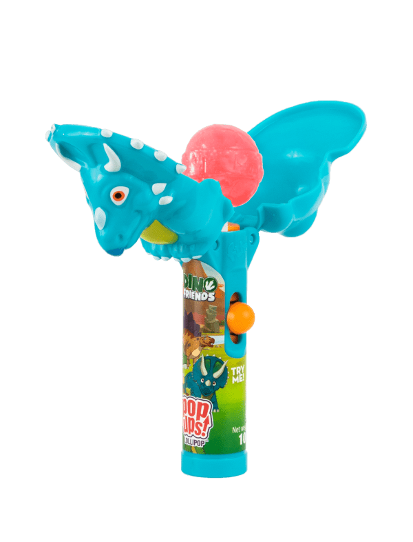 Pop Ups Lollipop Dino Friends Wysuwany Lizak-Zabawka Karton 12 Sztuk