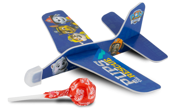 Candy Jet Lizak Truskawkowy + Zabawka Samolot Psi Patrol Paw Patrol 10g