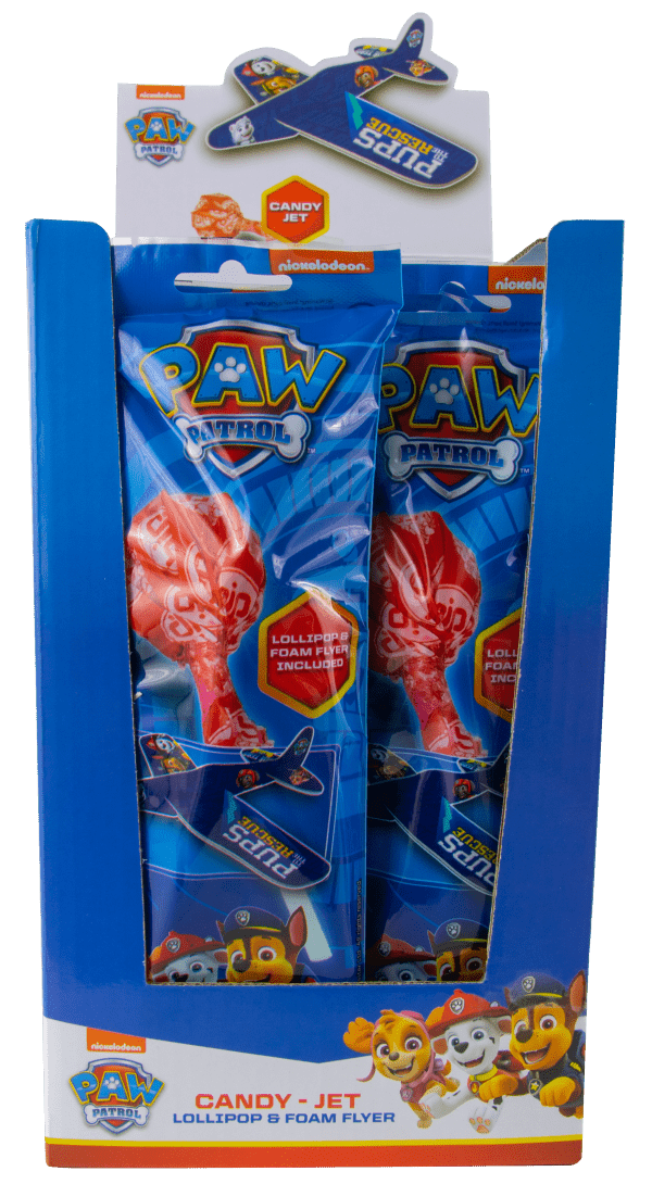 Candy Jet Lizak Truskawkowy + Zabawka Samolot Psi Patrol Paw Patrol 10g