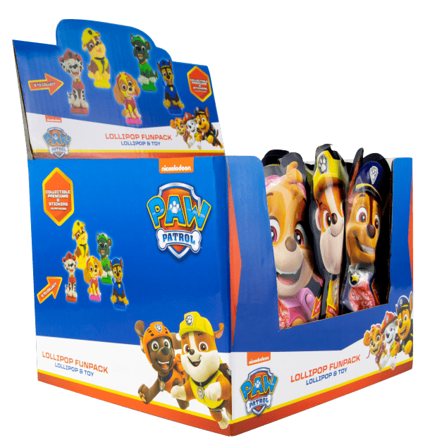 Fun Pack Paw Patrol Lizak Z Niespodzianką Psi Patrol Mix 24 Sztuki Karton