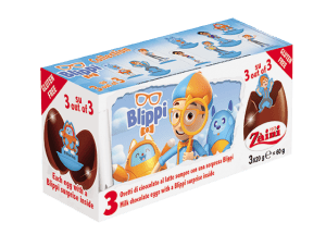 Czekoladowe jajko niespodzianka 3pak 60g Blippi