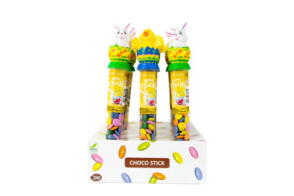 Draże Czekoladowe - Lentilki Na Wielkanoc Zajączek Kurczaczek Karton 12 Sztuk