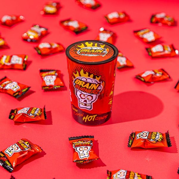 Brain Blasterz Flamin' Hot Candy Pikantne Cukierki Hard Candy 48g