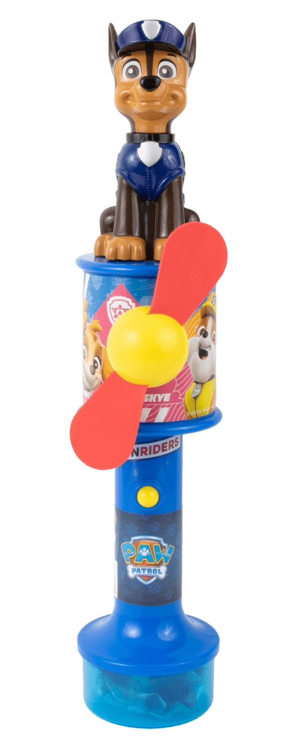 Mega Wiatraczek Cool Fan XXL 40cm z owocowymi żelkami Psi Patrol Chase 25g