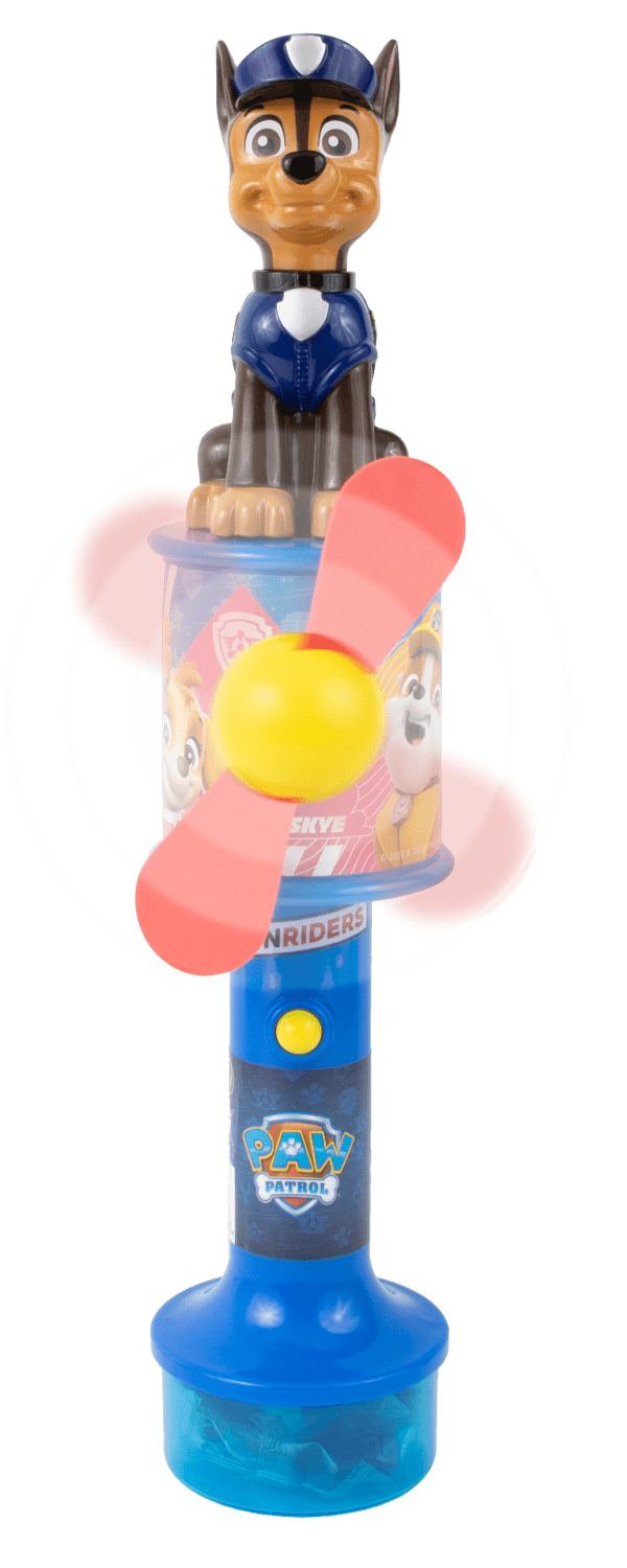Mega Wiatraczek Cool Fan XXL 40cm z owocowymi żelkami Psi Patrol Chase 25g