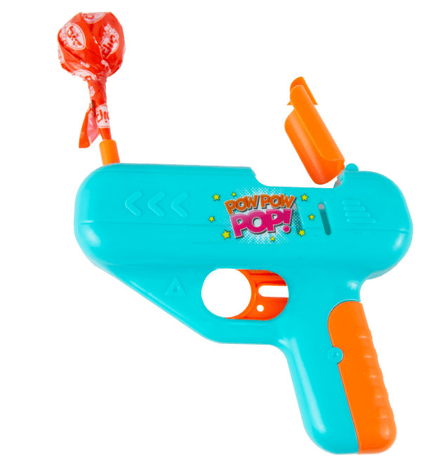 Pow Pow Pop Lizak-Zabawka Pistolet Lizak O Smaku Truskawkowym
