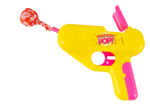 Pow Pow Pop Lizak-Zabawka Pistolet Lizak O Smaku Truskawkowym