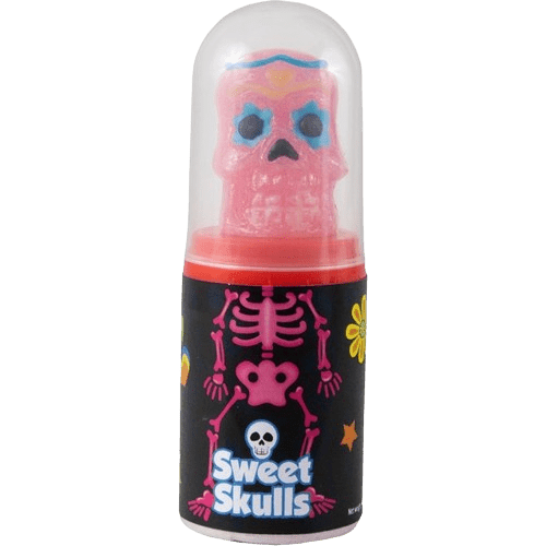 Lizak 3D Sweet Skull Lolly z cukrowym proszkiem na Halloween Karton 12 Sztuk