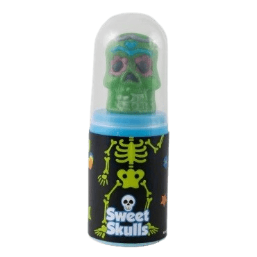 Lizak 3D Sweet Skull Lolly z cukrowym proszkiem na Halloween Karton 12 Sztuk