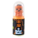 Lizak 3D Sweet Skull Lolly z cukrowym proszkiem na Halloween Karton 12 Sztuk