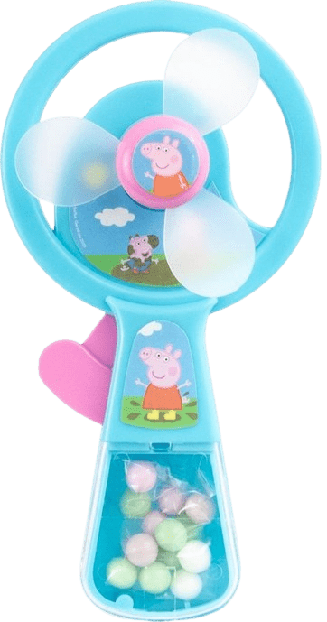 Wiatraczek Squeezie Fan Z Cukierkami Mix Psi Patrol Baby Shark Świnka Peppa Karton 10 x 5g