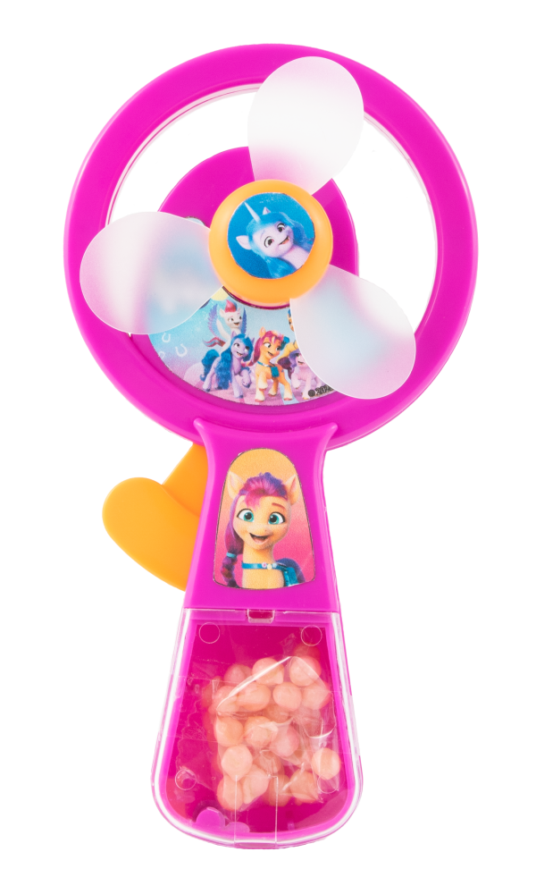 Wiatraczek Squeezie Fan Z Cukierkami Mix Psi Patrol Minionki My Little Pony Karton 10 x 5g