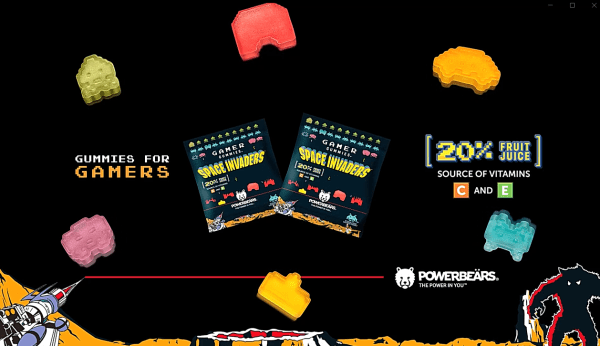 Space Invaders Gamer Gummies Żelki W Kształcie Kosmitów Wzbogacone Witaminami 125g