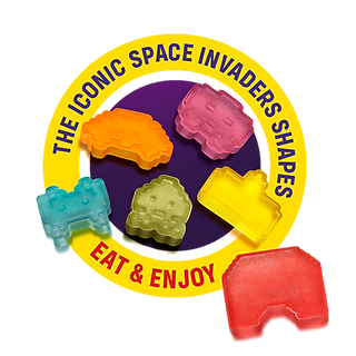 Space Invaders Gamer Gummies Żelki W Kształcie Kosmitów Wzbogacone Witaminami 125g