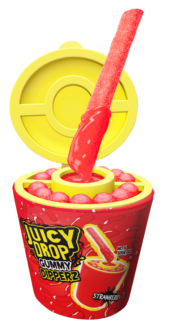 Juicy Drop Gummy Dipperz Żelkowe Patyczki Z Kwaśnym Żelem Do Maczania 96g