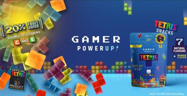 Tetris Gamer Gummies Żelki W Kształcie Klocków Tetramino Wzbogacone Witaminami 125g