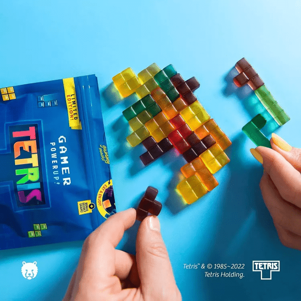 Tetris Gamer Gummies Żelki W Kształcie Klocków Tetramino Wzbogacone Witaminami 125g