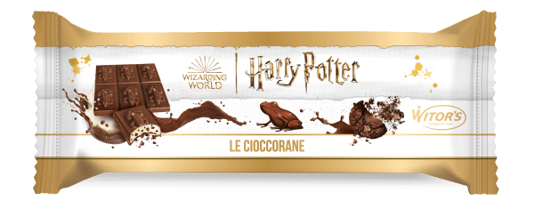 Harry Potter Mleczna Czekolada "Czekoladowe Żaby" z Mlecznym Nadzieniem i Pokruszonymi Ciasteczkami 300g