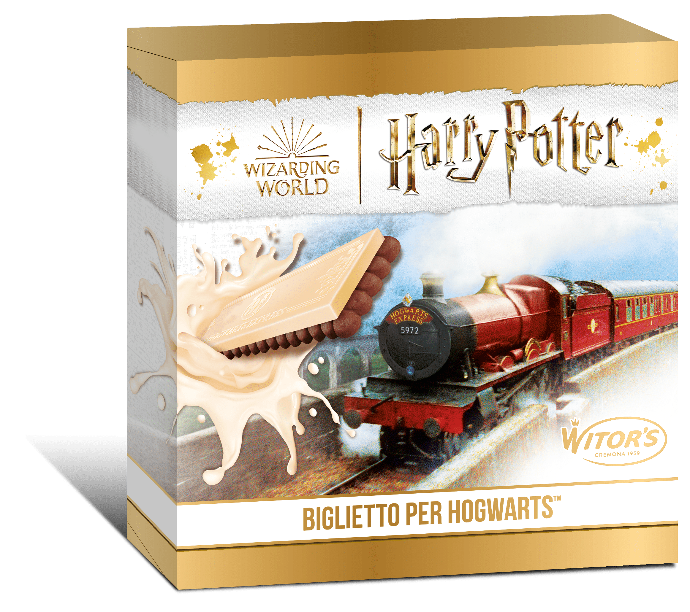 Harry Potter Bilet Do Hogwartu Kakaowy Batonik-Herbatnik Z Białą Czekoladą Multipack 6szt 126g