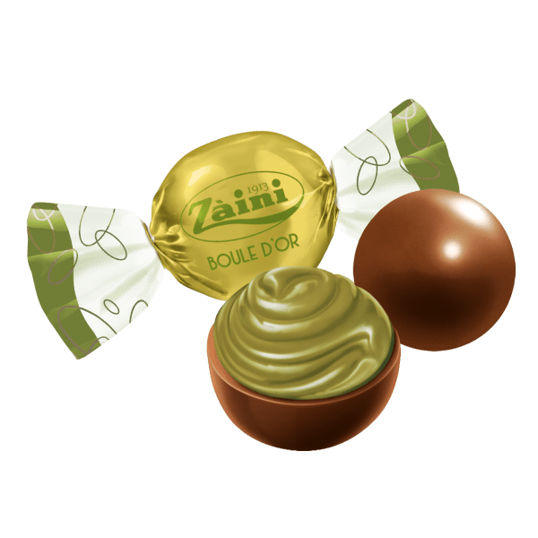 Czekoladowe Nadziewane Praliny Boule D'or Pistacchio 144g