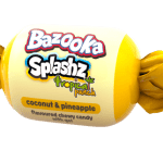 Bazooka Splashz Tropical Punch Amerykańskie Owocowe Cukierki-Żujki Bazooka Candy Mega Paka 120g