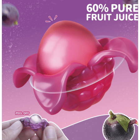 Amos Peelerz Grape Obieralne Żelki w Kształcie Winogrona 65g