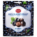 Liofilizowane Czarne Porzeczki w Ciemnej Czekoladzie Zaini 40g