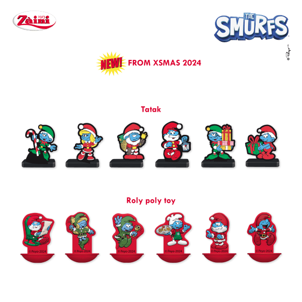 Czekoladowe jajko niespodzianka 3pak 60g Smerfy Edycja Świąteczna na Boże Narodzenie