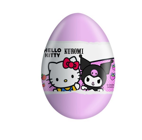 Czekoladowe jajko niespodzianka 20g Hello Kitty&Kuromi karton 24 sztuki