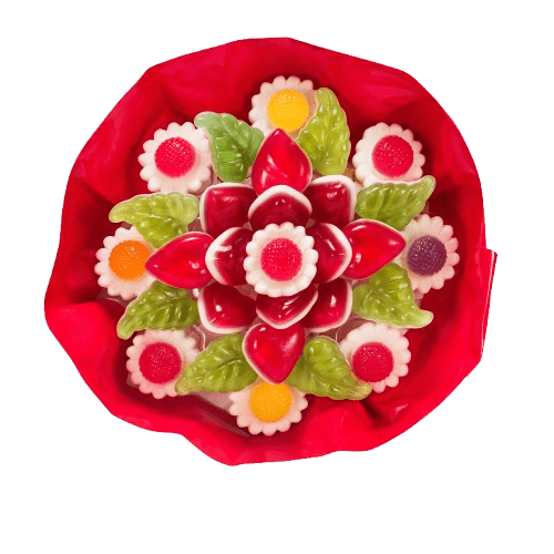 Słodki Bukiet Z Żelkami 160g na Dzień Kobiet